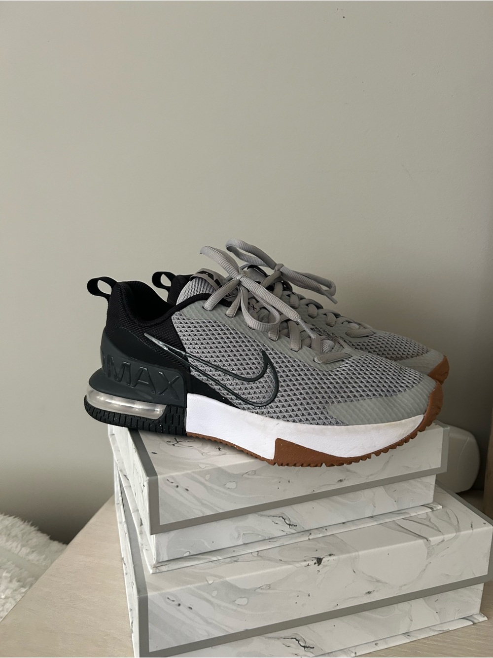 Nike Air Max Alpha Trainer 6 in Grey, Black and Gum - Picture 5 of 9